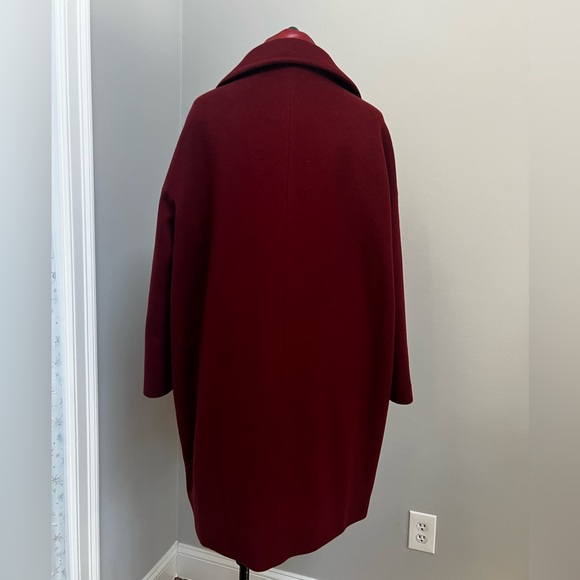 New Herno Giaccone Donna Coat 100% Wool Italy Made XL Convertible - Picture 5 of 11